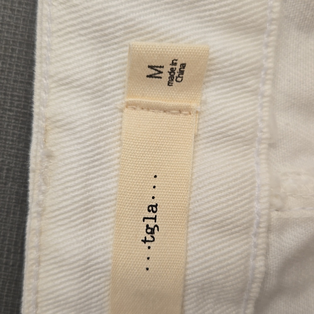 New Francesca's TGLA White Button Front Jean Mini Skirt - Picture 7 of 9